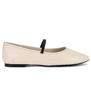 Revolve RAYE Joli Flat in Ivory / Black size 6